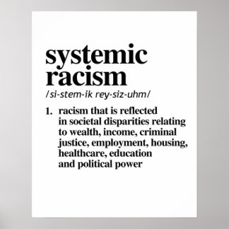 Affiche Définition du racisme systémique