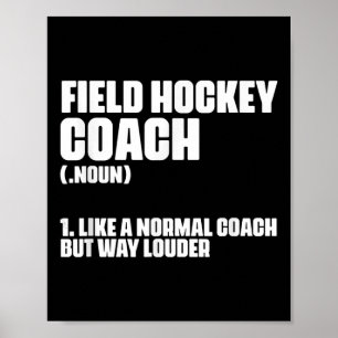 Affiche Définition d'un entraîneur de hockey sur gazon drô