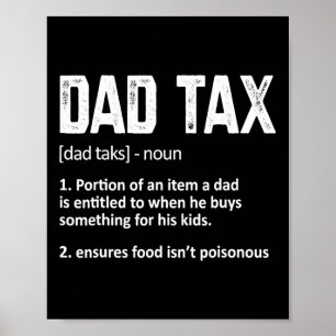 Affiche Définition fiscale papa Fête des pères femme homme