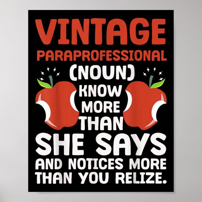 Affiche Définition paraprofessionnelle de la fierté éducat (Devant)