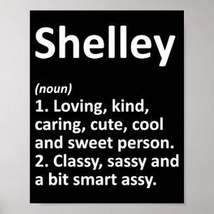 Affiche Définition Shelley D Anniversaire drôle