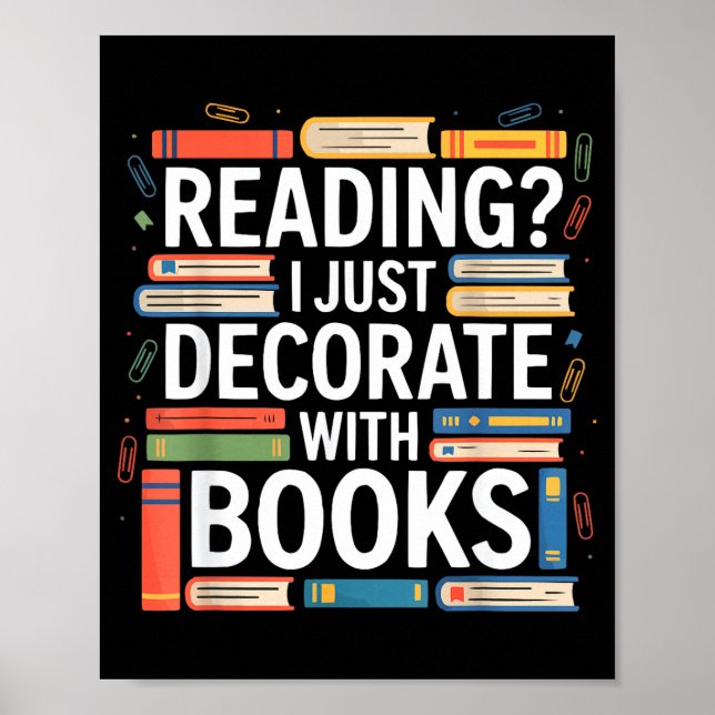Affiche Définition Tsundoku bibliophile livresque amoureux (Devant)
