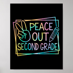 Affiche Dégage Deuxième Année Dernière Journée D'école Été