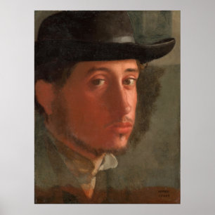 Affiche Degas, Autoportrait