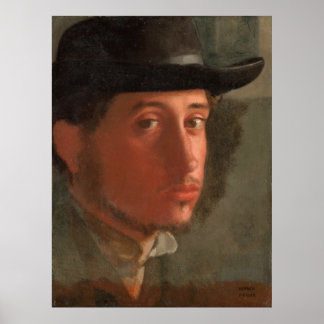 Affiche Degas, Autoportrait