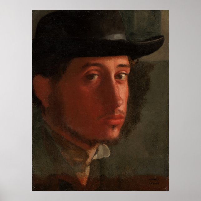 Affiche Degas - Autoportrait (Devant)