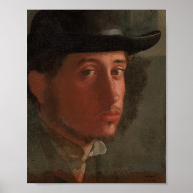 Affiche Degas - Autoportrait (1857) (Devant)