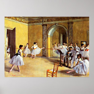 Affiche Degas - Classe de danse