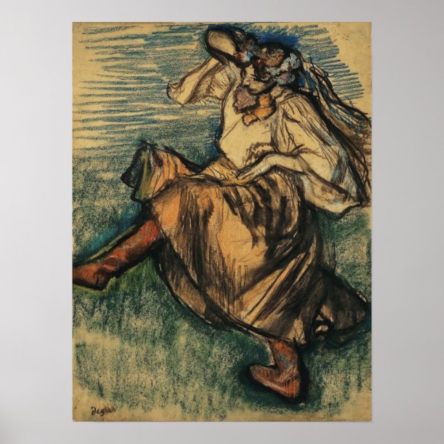 Affiche Degas - Danseur russe (Devant)