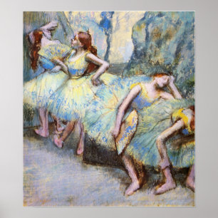 Affiche Degas - Danseurs De Ballet Dans Les Ailes 1900