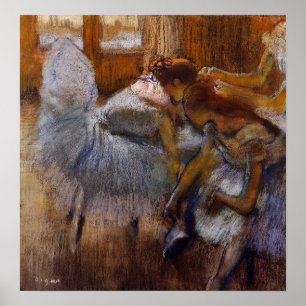Affiche Degas - Danseurs Relaxant 1885
