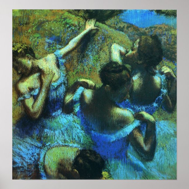 Affiche Degas - Danseuses bleues 1899 (Devant)