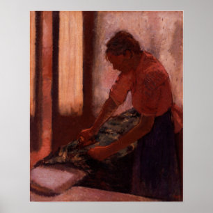 Affiche Degas - Femme repassant