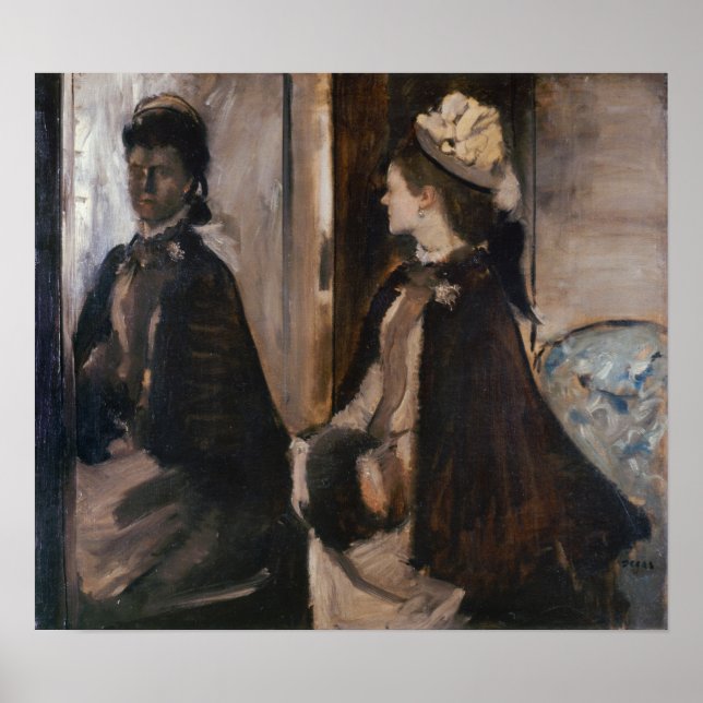 Affiche Degas - Mme Jeantaud Dans Le Miroir (Devant)