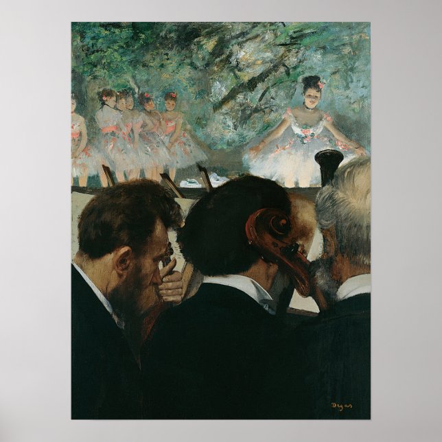 Affiche Degas - Musiciens d'orchestre (Devant)