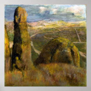 Affiche Degas - Paysage
