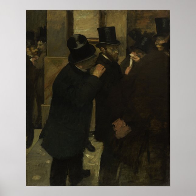 Affiche Degas - Portraits à la Bourse (Devant)