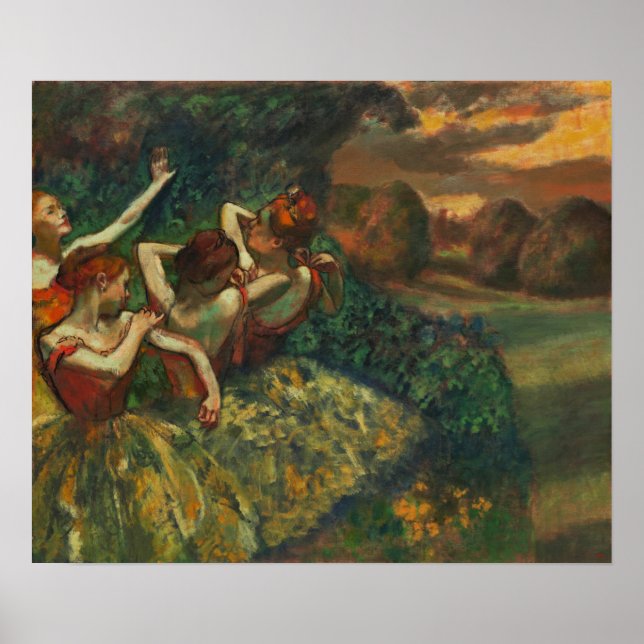 Affiche Degas - Quatre Danseurs (Devant)