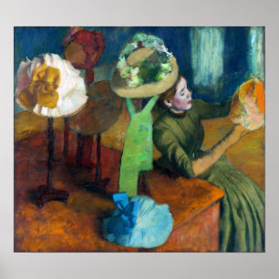 Affiche Degas - The Millinery Shop