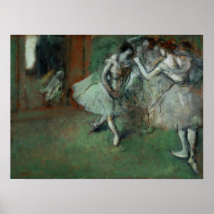 Affiche Degas - Un Groupe De Danseurs