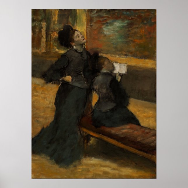 Affiche Degas - Visite À Un Musée (Devant)