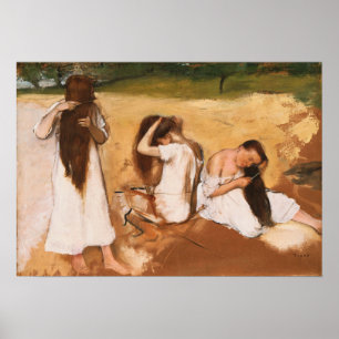 Affiche Degas - Women Combing Their Hair