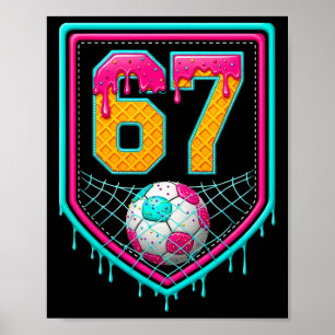 Affiche Dégoulinade de foot numéro 67 Joueur de foot