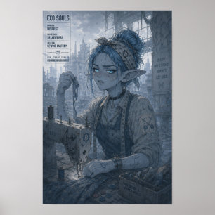 Affiche Dégoût / Couturière / Usine de couture