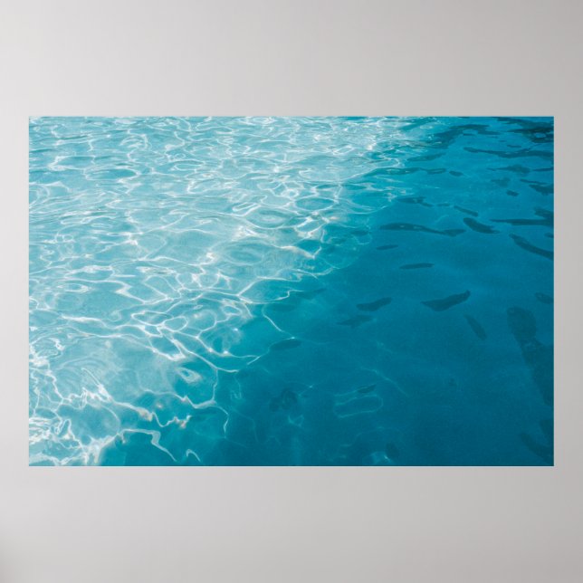 Affiche Dégradé bleu (Devant)