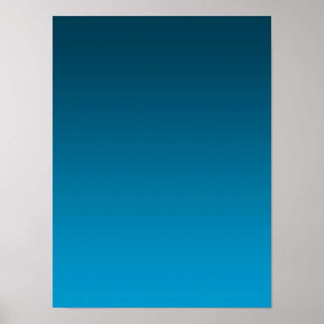 Affiche Dégradé Bleu - clair à profond | Fond d'ambiance | (Devant)
