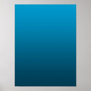 Affiche Dégradé Bleu - foncé à clair Fond d'ambiance