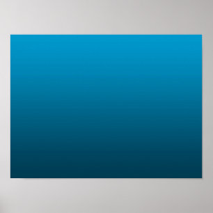 Affiche Dégradé Bleu - foncé à clair Fond d'ambiance