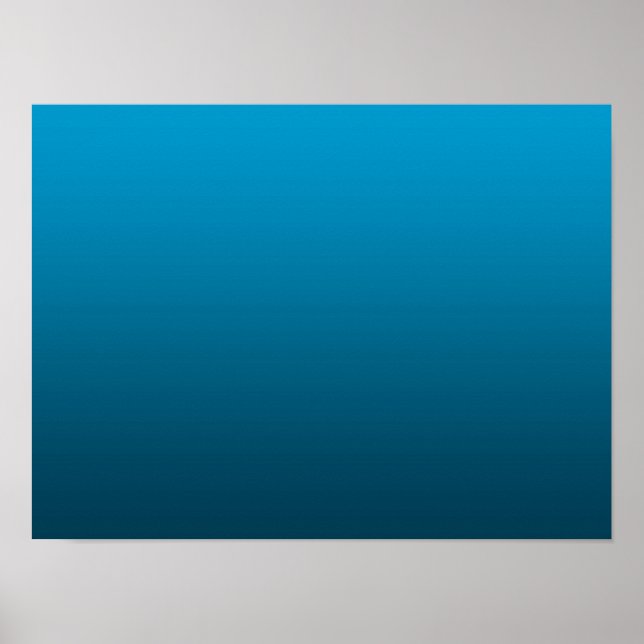 Affiche Dégradé Bleu - foncé à clair | Fond d'ambiance | (Devant)