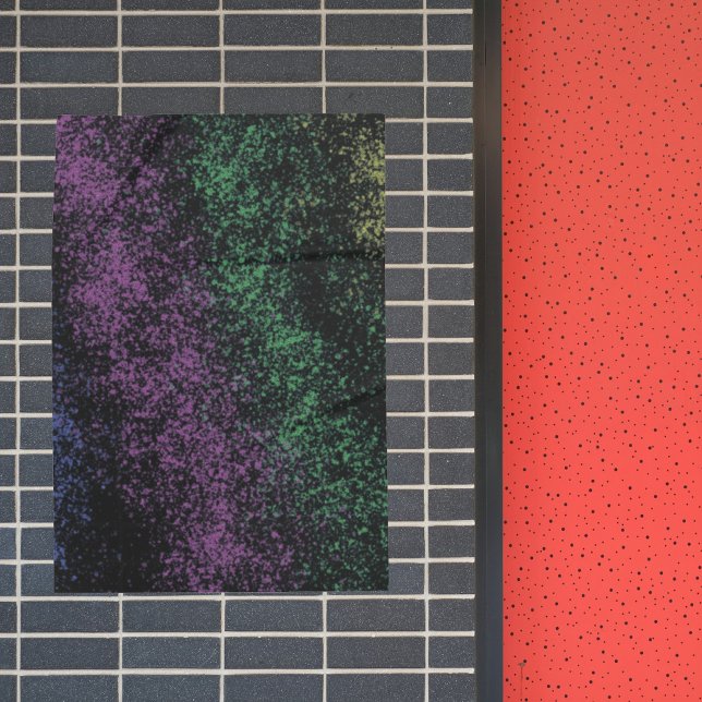 Affiche Dégradé cosmique vert-pourpre, ombres sombres. (Créateur téléchargé)
