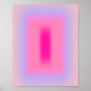Affiche Dégradé d'abstraction rose