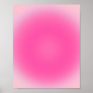 Affiche Dégradé d'aura rose