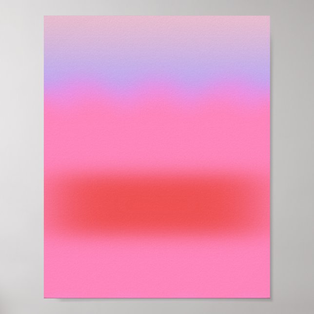 Affiche Dégradé du rayonnement du coucher du soleil (Devant)