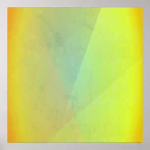 Affiche Dégradé géométrique jaune moderne