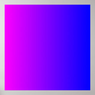 Affiche Dégradé Magenta à Bleu