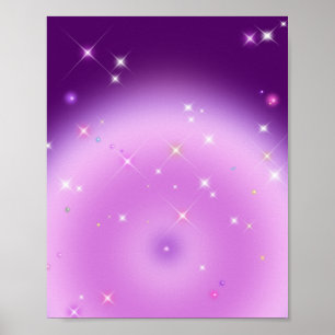 Affiche Dégradé Relaxant Aura Améthyste