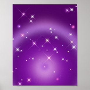 Affiche Dégradé Relaxant Aura Violet