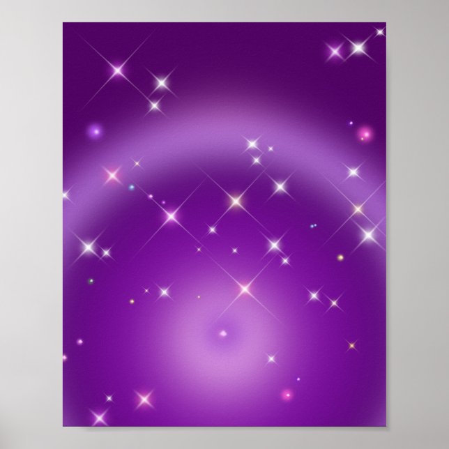 Affiche Dégradé Relaxant Aura Violet (Devant)