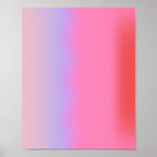 Affiche Dégradé rose