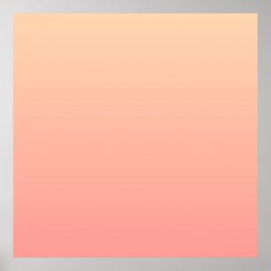 Affiche Dégradé rose et rose