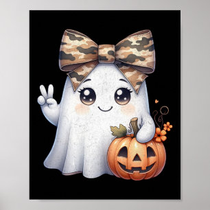 Affiche Déguisement camouflage drôle d'Halloween Fantôme B