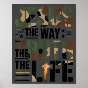 Affiche Déguisement chrétien Jésus voie vérité vie camoufl