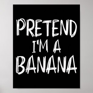 Affiche Déguisement de banane pour fête d'Halloween en fam
