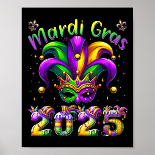 Affiche Déguisement de bouffon Mardi Gras 2025 Enfants Fil