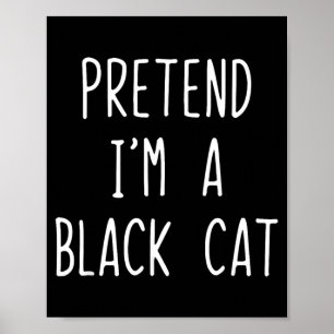 Affiche Déguisement de chat noir pour adultes paresseux Ha