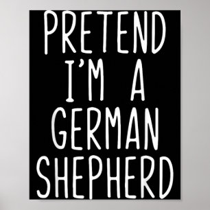 Affiche Déguisement de Chien de Berger Allemand Halloween